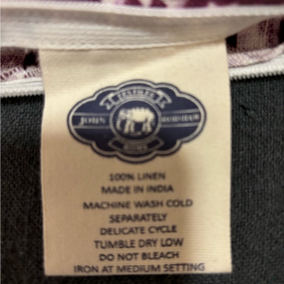 John Robshaw Paisley Patterned Linen Euro size pillow Cover - Picture 5 of 6